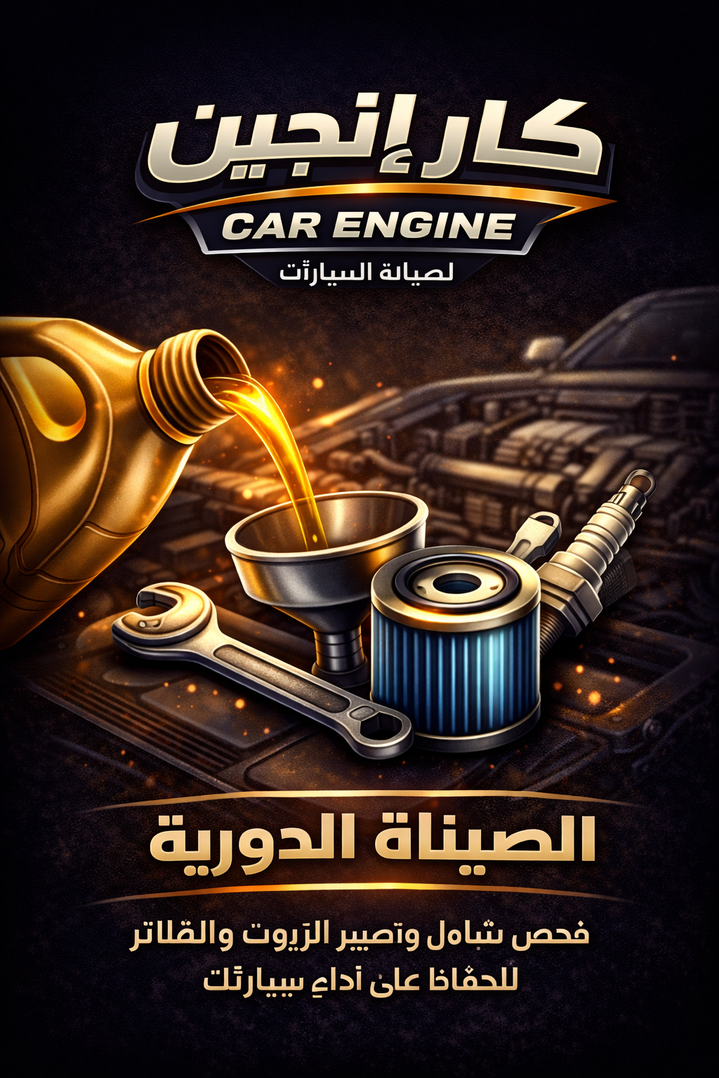 الصيانة الدورية - كار إنجين الرياض الصيانة الدورية للسيارات في الرياض - تغيير زيت وفلاتر - كار إنجين